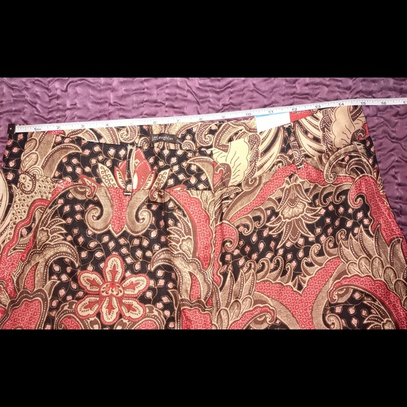 💖SILK BLEND J.MCLAUGHLIN PAISLEY PANTS 💖 SO PRETTY❣️ - Picture 6 of 11